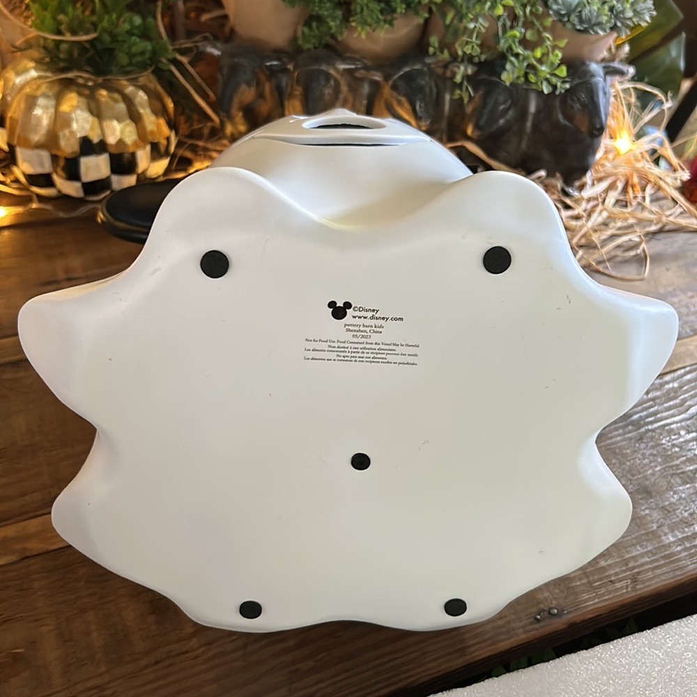 Pottery Barn Kids Disney Mickey Mouse Ghost Candy Bowl 👻🎃💀 - Picture 8 of 10